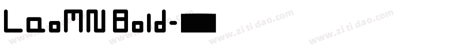 LaoMN Bold字体转换